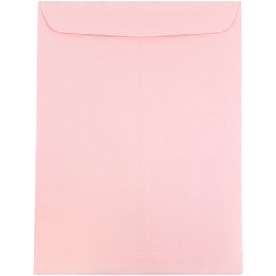 JAM Paper 9 x 12 Open End Catalog Envelopes, Baby Pink, 25/Pack (312812930a)