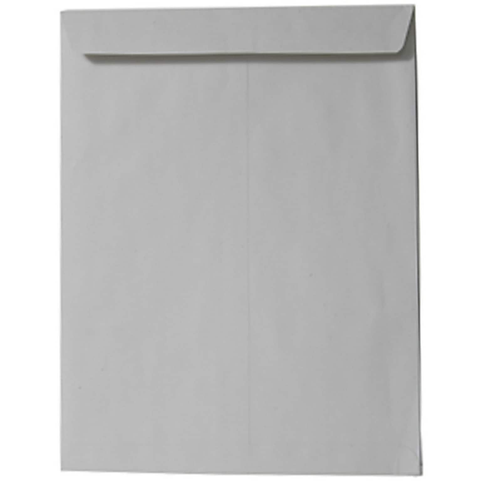 JAM Paper® 9 x 12 Open End Catalog Envelopes, Grey Kraft, 25/Pack (1293961a)