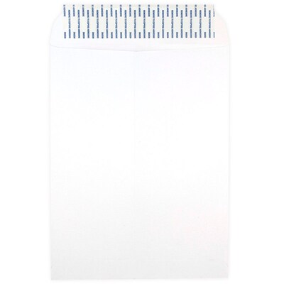 JAM Paper 9.5 x 12.5 Open End Catalog Envelopes with Peel and Seal Closure, White, 25/Pack (35682878