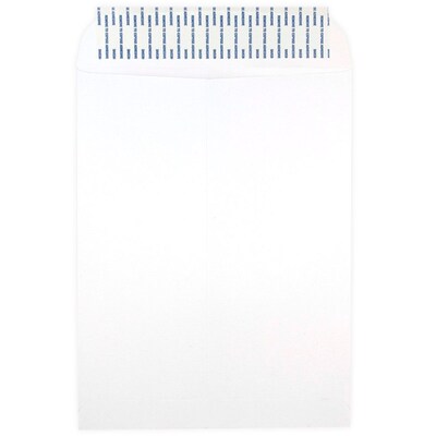 JAM Paper® 9.5 x 12.5 Open End Catalog Envelopes with Peel and Seal Closure, White, 50/Pack (3568287