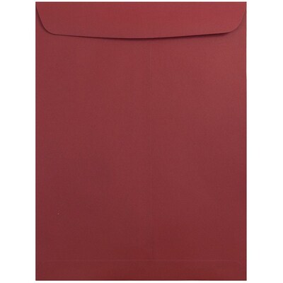 JAM Paper 9 x 12 Open End Catalog Envelopes, Dark Red, 50/Pack (31287532i)