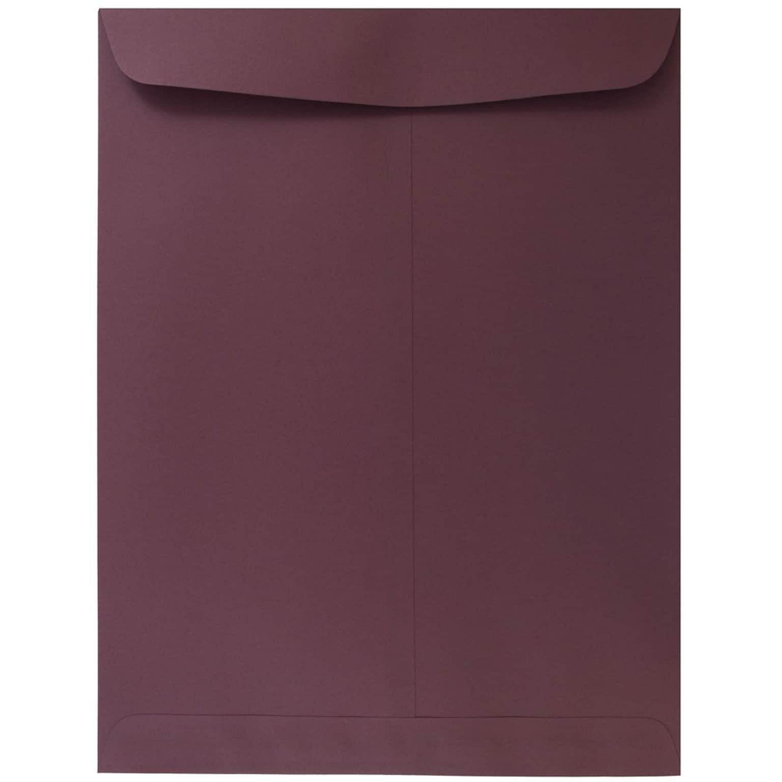 JAM Paper® 9 x 12 Open End Catalog Envelopes, Burgundy, 50/Pack (21285781i)