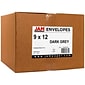 JAM Paper 9 x 12 Open End Catalog Envelopes, Dark Grey, 25/Pack (21285783a)