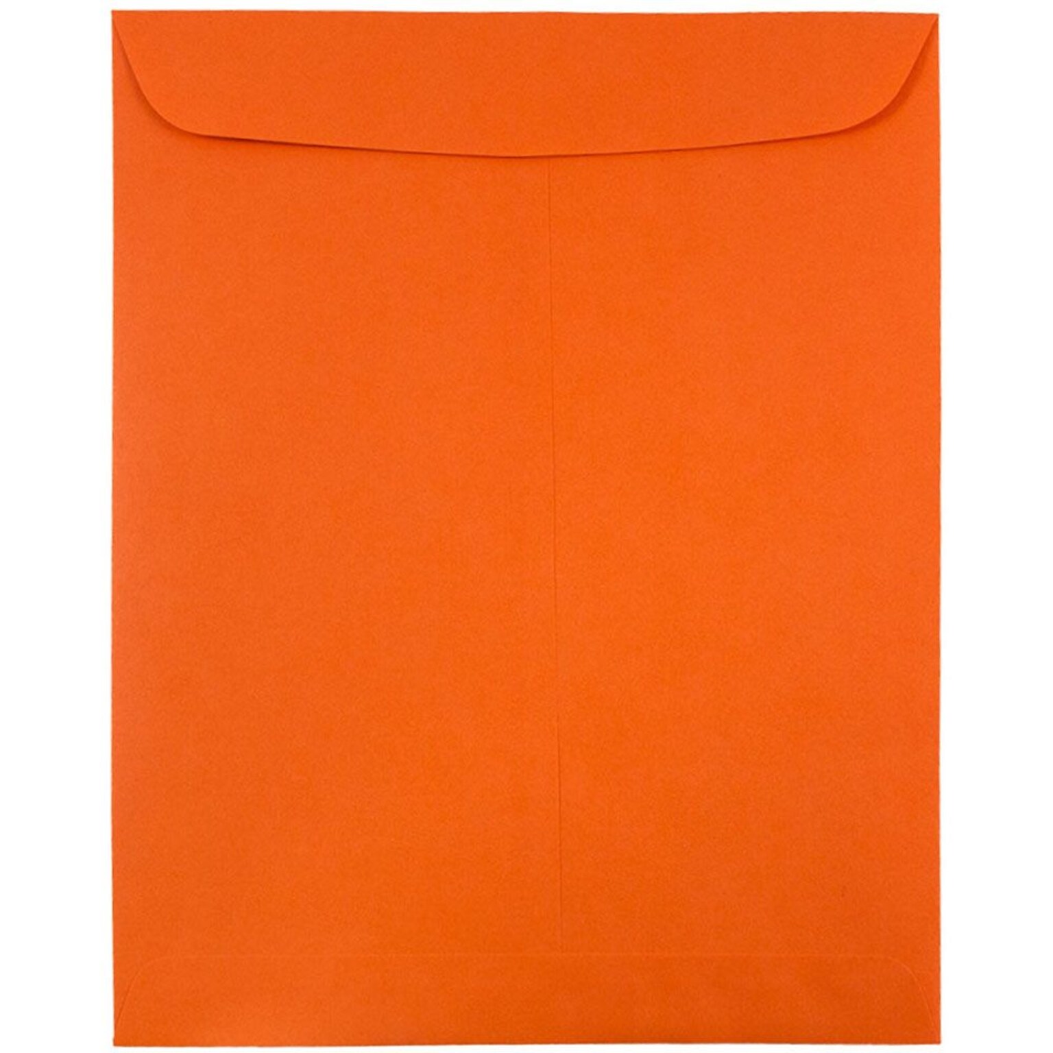 JAM Paper 9 x 12 Open End Catalog Colored Envelopes, Orange Recycled, 25/Pack (80410a)