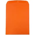 JAM Paper 9 x 12 Open End Catalog Colored Envelopes, Orange Recycled, 25/Pack (80410a)