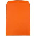 JAM Paper 9 x 12 Open End Catalog Colored Envelopes, Orange Recycled, 50/Pack (80410i)