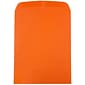 JAM Paper 9 x 12 Open End Catalog Colored Envelopes, Orange Recycled, 25/Pack (80410a)