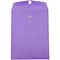 JAM Paper 10 x 13 Open End Catalog Colored Envelopes with Clasp Closure, Violet Purple Recycled, 25/
