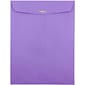 JAM Paper 10 x 13 Open End Catalog Colored Envelopes with Clasp Closure, Violet Purple Recycled, 25/Pack (v0128182a)