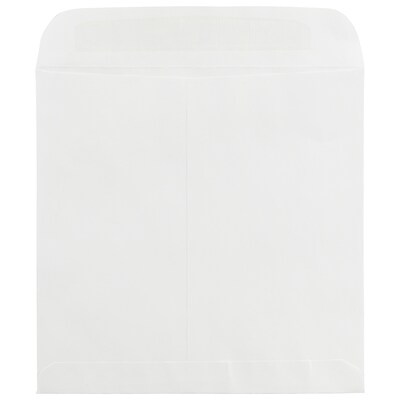 JAM Paper 11.5 x 11.5 Large Square Invitation Envelopes, White, 100/Pack (03992321B)