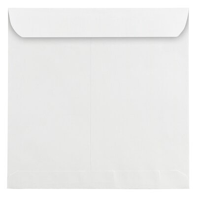 JAM Paper 11.5 x 11.5 Large Square Invitation Envelopes, White, Bulk 250/Box (3992321H)