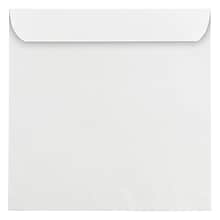 JAM Paper 11.5 x 11.5 Large Square Invitation Envelopes, White, Bulk 250/Box (3992321H)