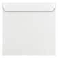 JAM Paper 11.5" x 11.5" Large Square Invitation Envelopes, White, 100/Pack (03992321B)