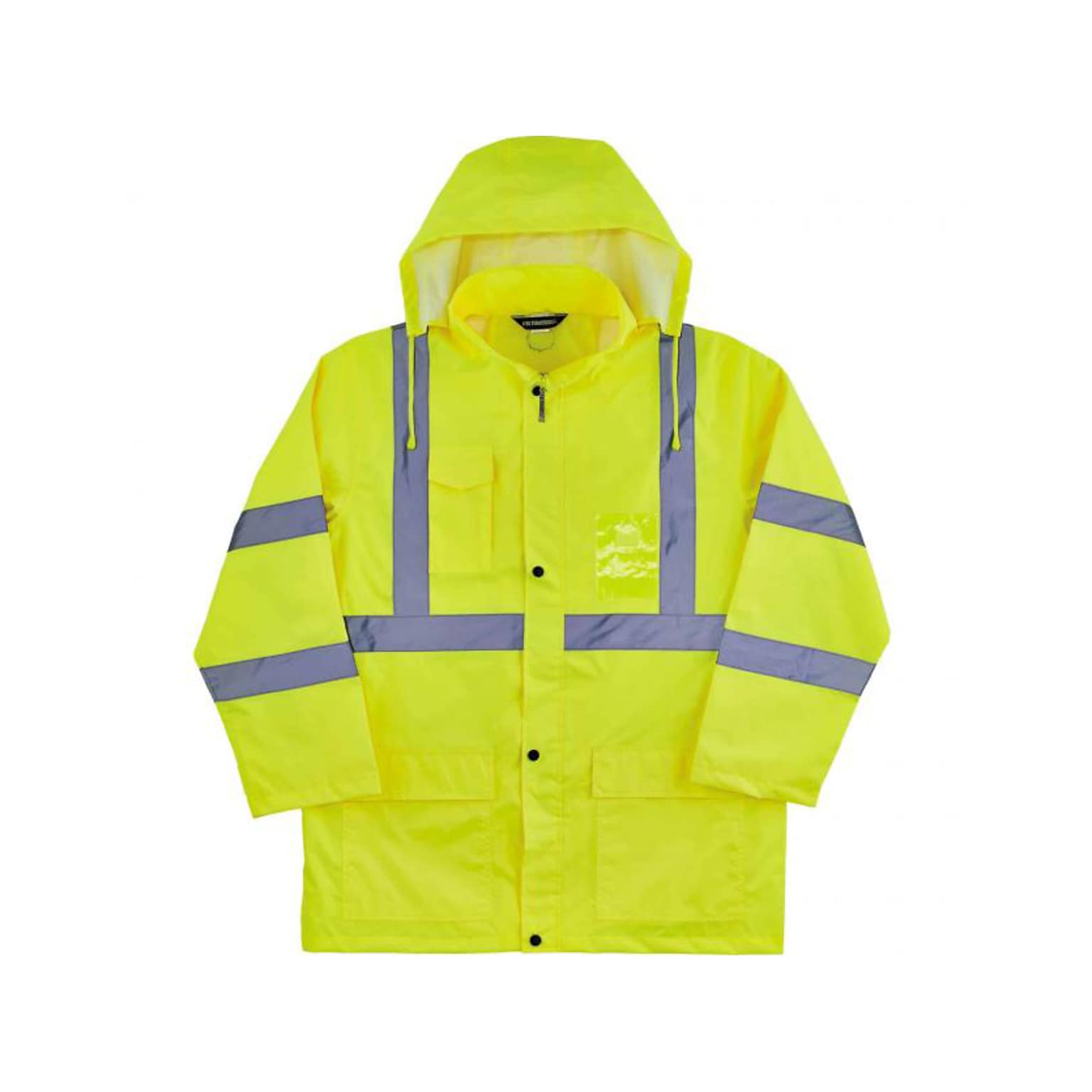 Ergodyne GloWear 8366 Lightweight High-Visibility Rain Jacket, ANSI Class R3, Lime, Medium (24333)