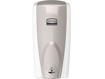 Rubbermaid AutoFoam Automatic Wall Mounted Hand Soap Dispenser, White/Gray Pearl (FG750140)