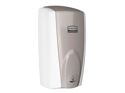 Rubbermaid AutoFoam Automatic Wall Mounted Hand Soap Dispenser, White/Gray Pearl (FG750140)