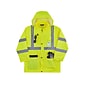 Ergodyne GloWear 8366 Lightweight High-Visibility Rain Jacket, ANSI Class R3, Lime, X-Large (24335)