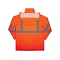 Ergodyne GloWear 8366 Lightweight High-Visibility Rain Jacket, ANSI Class R3, Orange, Large (24364)