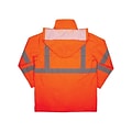 Ergodyne GloWear 8366 Lightweight High-Visibility Rain Jacket, ANSI Class R3, Orange, X-Large (24365