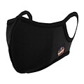 Ergodyne Skullerz Reusable Cloth Contoured Face Cover Mask with Filter, Small/Medium, Black (48821)