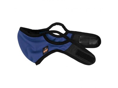 Ergodyne Skullerz Reusable Cloth Contoured Face Cover Mask with Filter, Large/Extra-Large, Blue (48842)