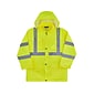 Ergodyne GloWear 8366 Lightweight High-Visibility Rain Jacket, ANSI Class R3, Lime, Large (24334)