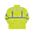 Ergodyne GloWear 8366 Lightweight High-Visibility Rain Jacket, ANSI Class R3, Lime, Large (24334)