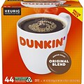 Dunkin Original Blend Coffee Keurig® K-Cup® Pods, Medium Roast, 44/Box (006933)