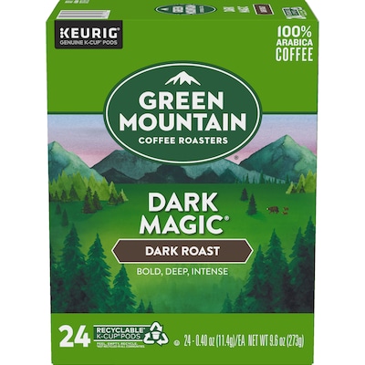 Green Mountain Dark Magic Coffee Keurig® K-Cup® Pods, Dark Roast, 24/Box (5000378882)