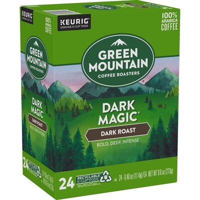 Green Mountain Dark Magic Coffee Keurig® K-Cup® Pods, Dark Roast, 24/Box (5000378882)
