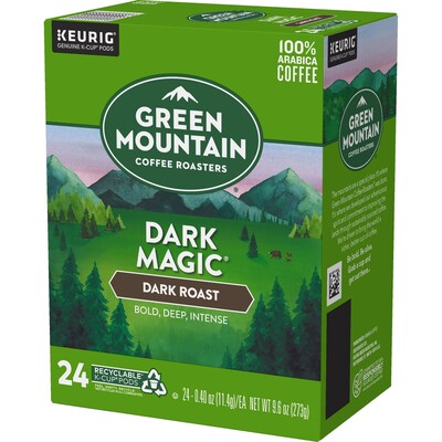 Green Mountain Dark Magic Coffee Keurig® K-Cup® Pods, Dark Roast, 24/Box (4061)