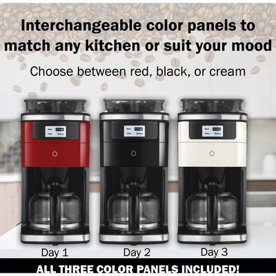 Smarter 12-Cup Automatic Coffee Maker, Assorted Colors (SMARTCOFF.1)