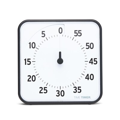 Time Timer 60 Minute Visual Timer 8", Plastic (TTMTT08BW)