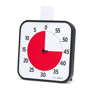 Time Timer 60 Minute Visual Timer 12", Plastic (TTMTT12BW)