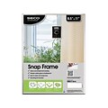 Seco Aluminum Snap Poster Frame, 8.5 x 11, Silver (SN8511R-SV)