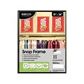 Seco Aluminum Snap Poster Frame, 18 x 24, Black (SN1824BLACKR)