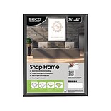 Seco Aluminum Snap Poster Frame, 36 x 48, Black (32SN3648BLACKR)