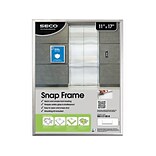 Seco Aluminum Snap Poster Frame, 11 x 17, Silver (SN1117R-SV)