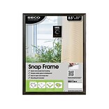 Seco Aluminum Snap Poster Frame, 8.5 x 11, Black (SN8511BLACKR)