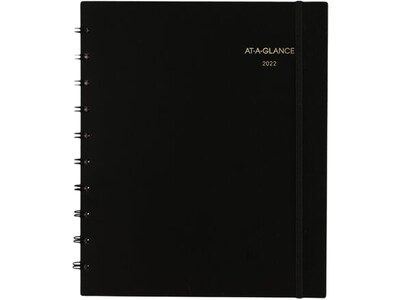 2022 AT-A-GLANCE Move-A-Page, 8.75 x 11 Weekly/Monthly Appointment Book Planner, Black (70-950E-05-22)