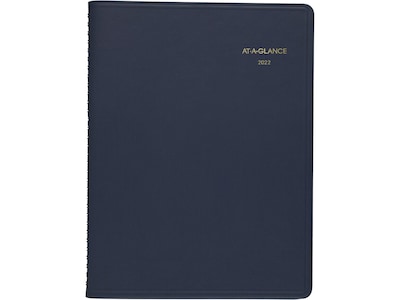 2022 AT-A-GLANCE 9 x 11 Monthly Planner, Navy (70-260-20-22)