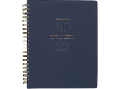 2022-2023 AT-A-GLANCE Signature Collection 8.5 x 11 Weekly/Monthly Planner, Navy (YP905-2022)
