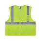 Ergodyne GloWear 8256Z High-Visibility Zipper Safety Vest, Class 2, Small/Medium, Lime (21573)