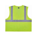 Ergodyne GloWear 8256Z High-Visibility Zipper Safety Vest, Class 2, Small/Medium, Lime (21573)