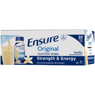 Ensure Original Meal Replacement Nutrition Shake, Vanilla, 8 oz., 24/Pack (57753)