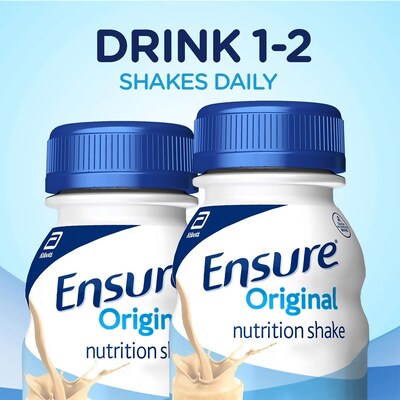 Ensure Original Meal Replacement Nutrition Shake, Vanilla, 8 oz., 24/Pack (57753)