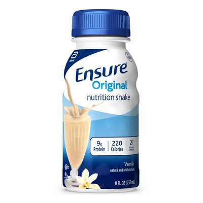 Ensure Original Meal Replacement Nutrition Shake, Vanilla, 8 oz., 24/Pack (57753)