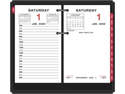 2022 AT-A-GLANCE 6 x 3.5 Daily Calendar Refill, White (E017-50-22)
