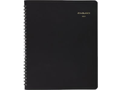 2022 AT-A-GLANCE 7 x 8.75 Daily Appointment Book, Black (70-824-05-22)