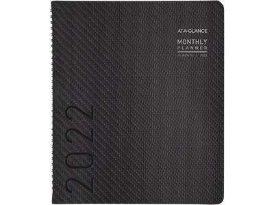 2022 AT-A-GLANCE 9 x 11 Contemporary Monthly Planner, Graphite (70-260X-45-22)